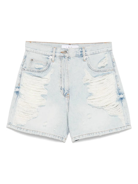 Ripped Denim Shorts
