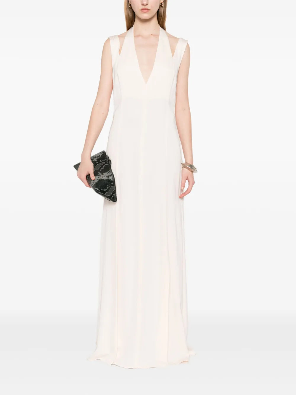 V-Back Maxi Dress