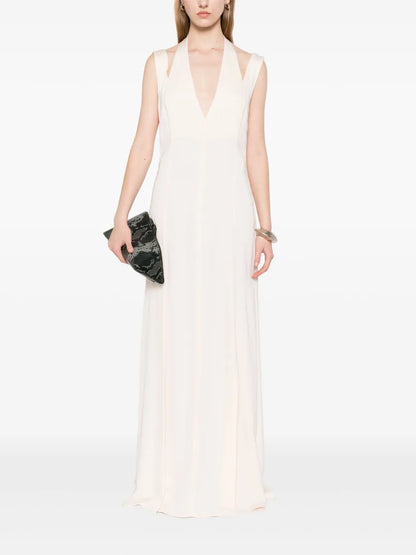 V-Back Maxi Dress