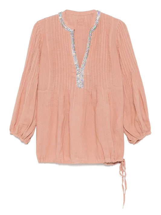 Crystal-Embellished Blouse