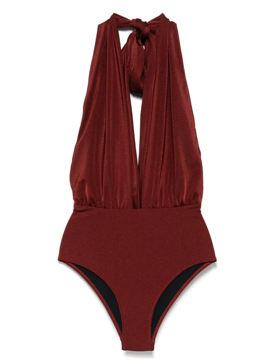Gathered-Detail Swimsuit
