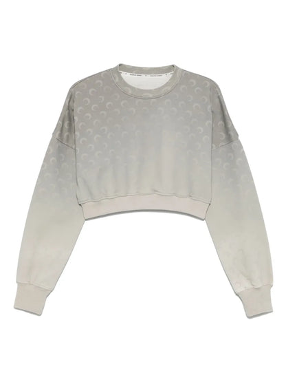 Moon Fleece Cropped Sweatshirt