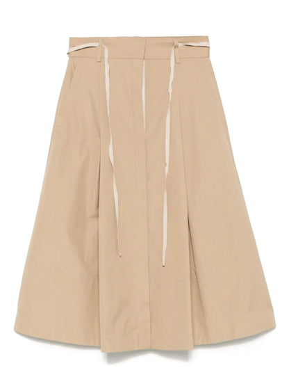Cotton Midi Skirt