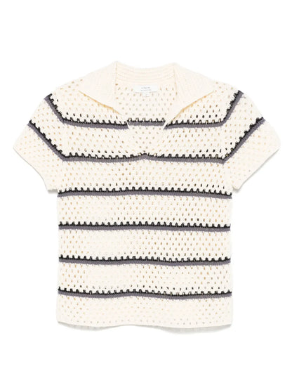 Macrame Striped Top