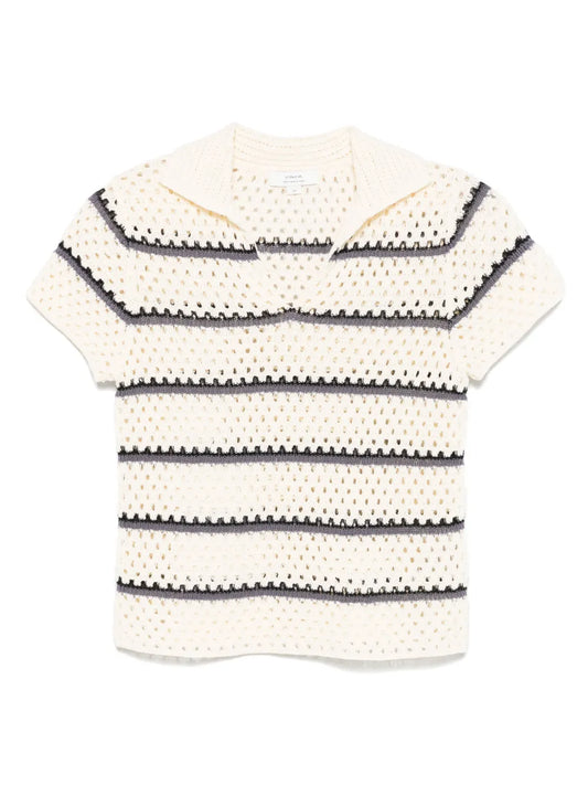 Macrame Striped Top