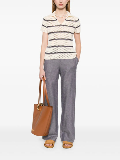Macrame Striped Top