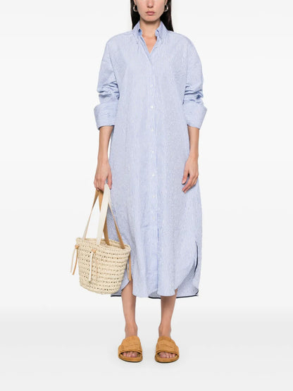 Striped Shirt Dress