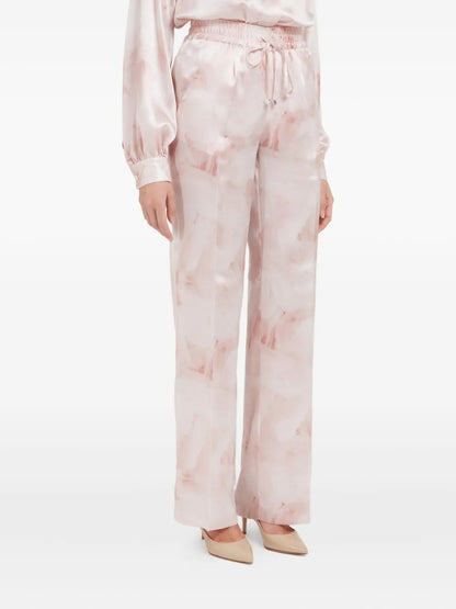 Printed Silk Trousers