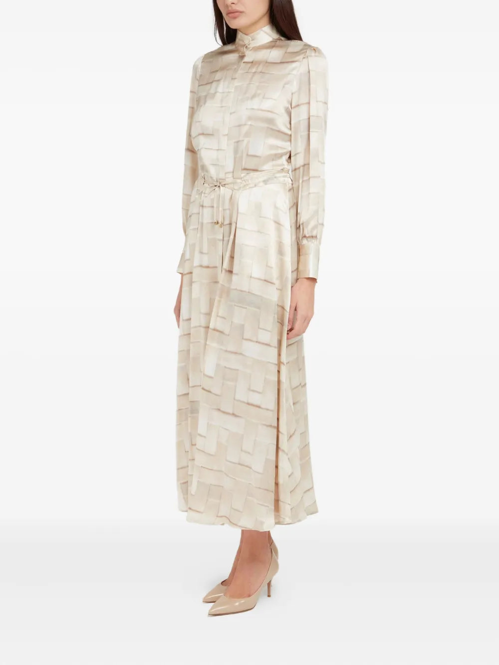 Silk Midi Dress