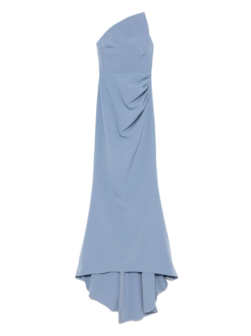Asymmetric-Neck Maxi Dress
