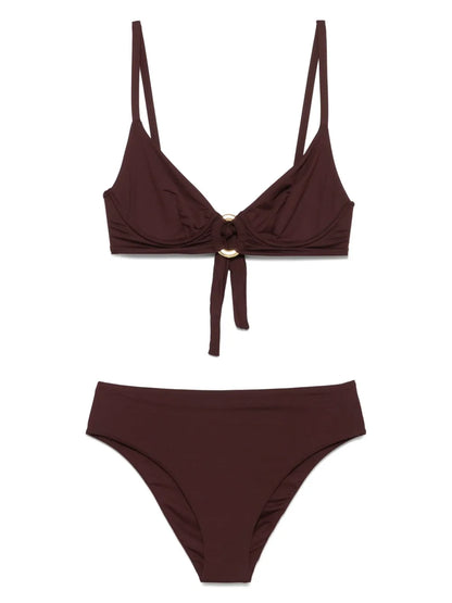 Ring-Detail Bikini Set