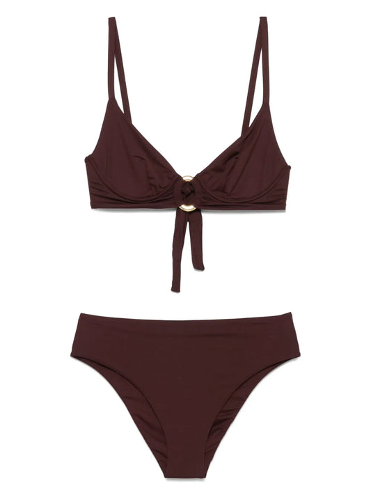 Ring-Detail Bikini Set