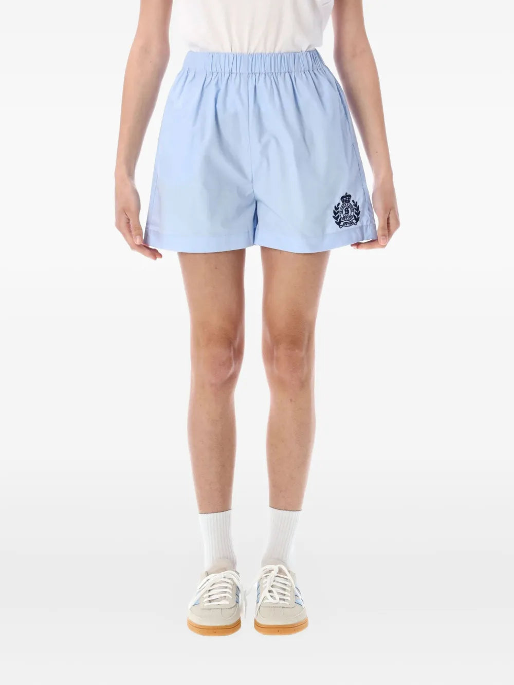 Crest-Embroidered Shorts