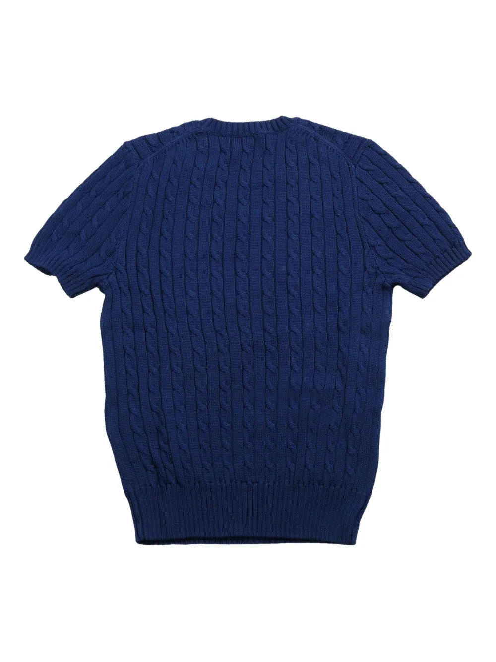 Cable-Knit Short-Sleeve Top