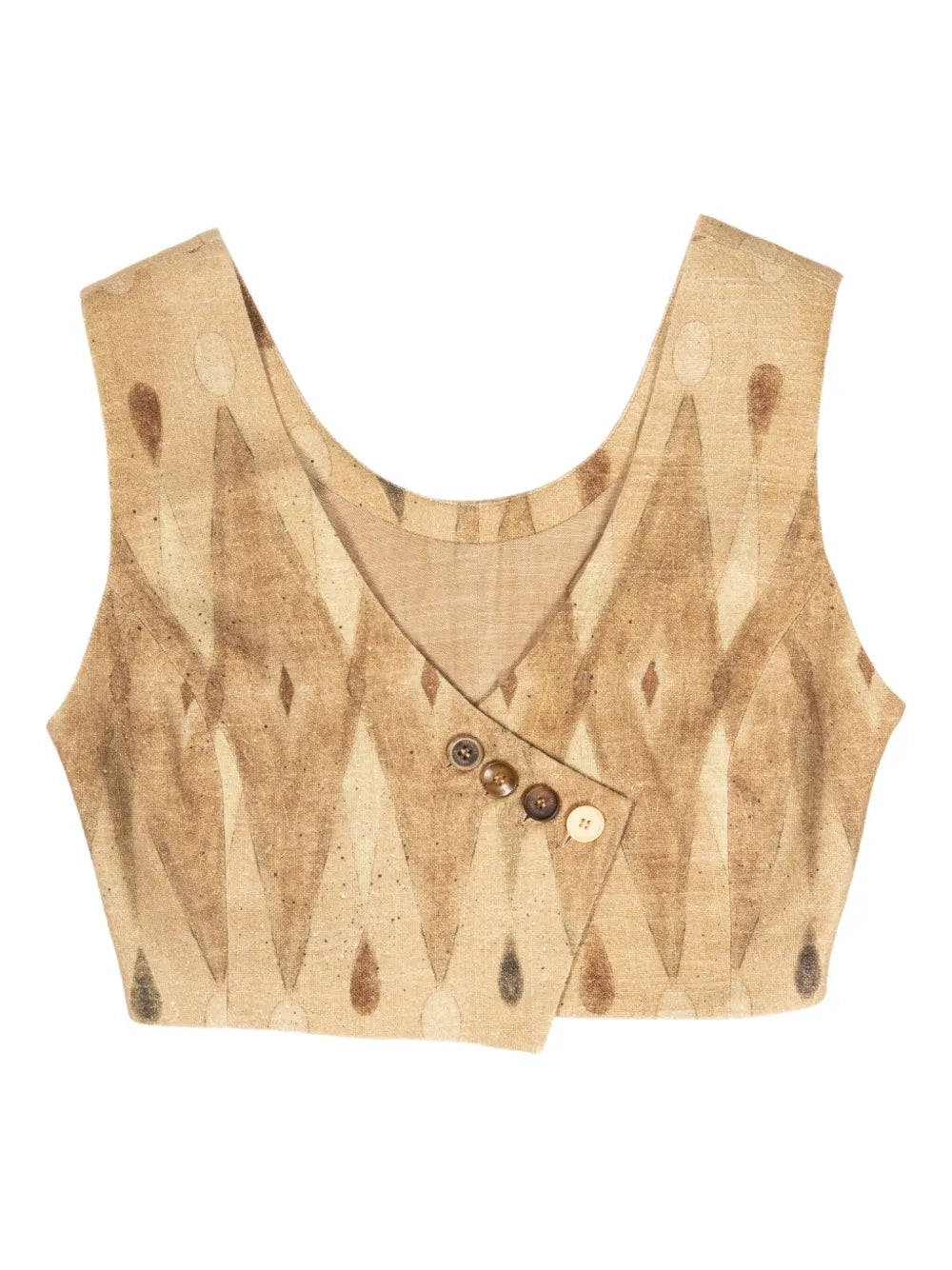 Floral-Print Vest