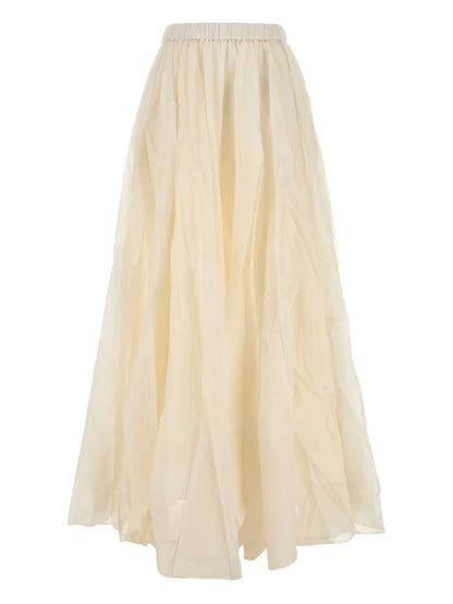 Pleated Maxi Skirt