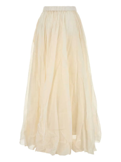 Pleated Maxi Skirt