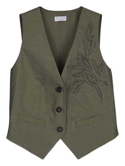 Embroidered Gilet
