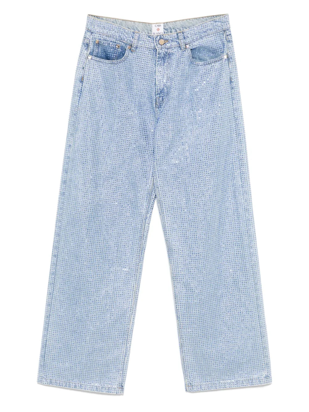 Crystal-Embellished Jeans