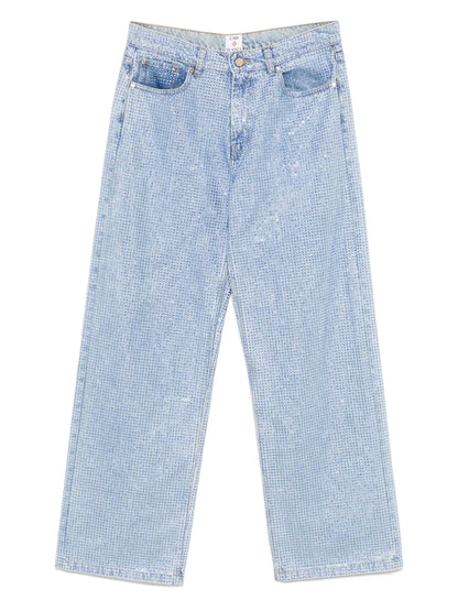 Crystal-Embellished Jeans