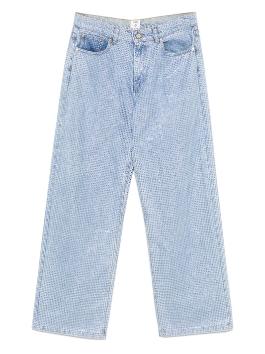 Crystal-Embellished Jeans