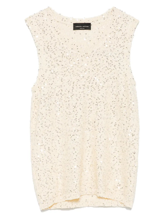 Sequin-Embellished Top