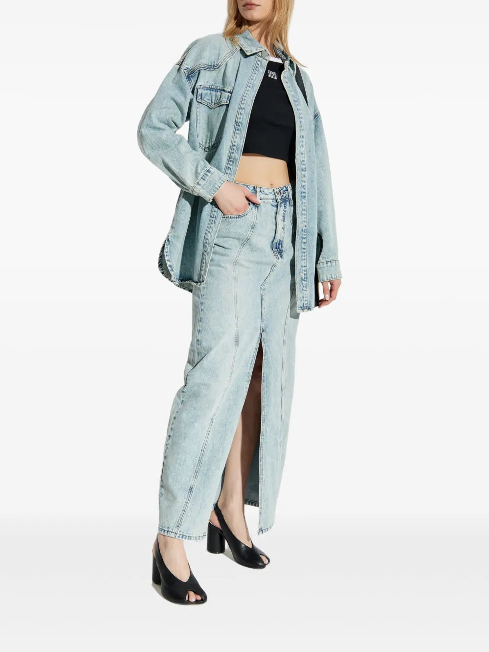 Gzasher Denim Skirt