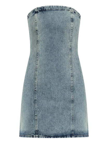 Nielle Denim Strapless Dress