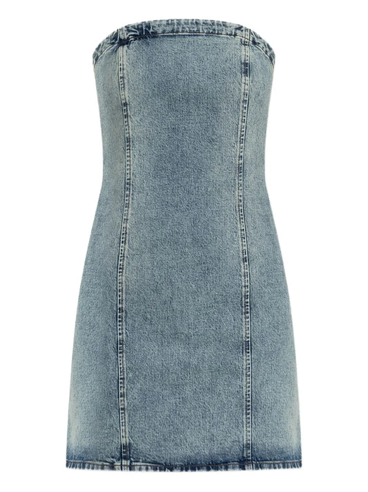 Nielle Denim Strapless Dress