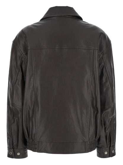 Oversized Leather Jacket