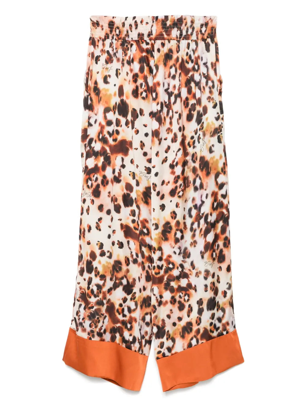 Printed Satin Trousers