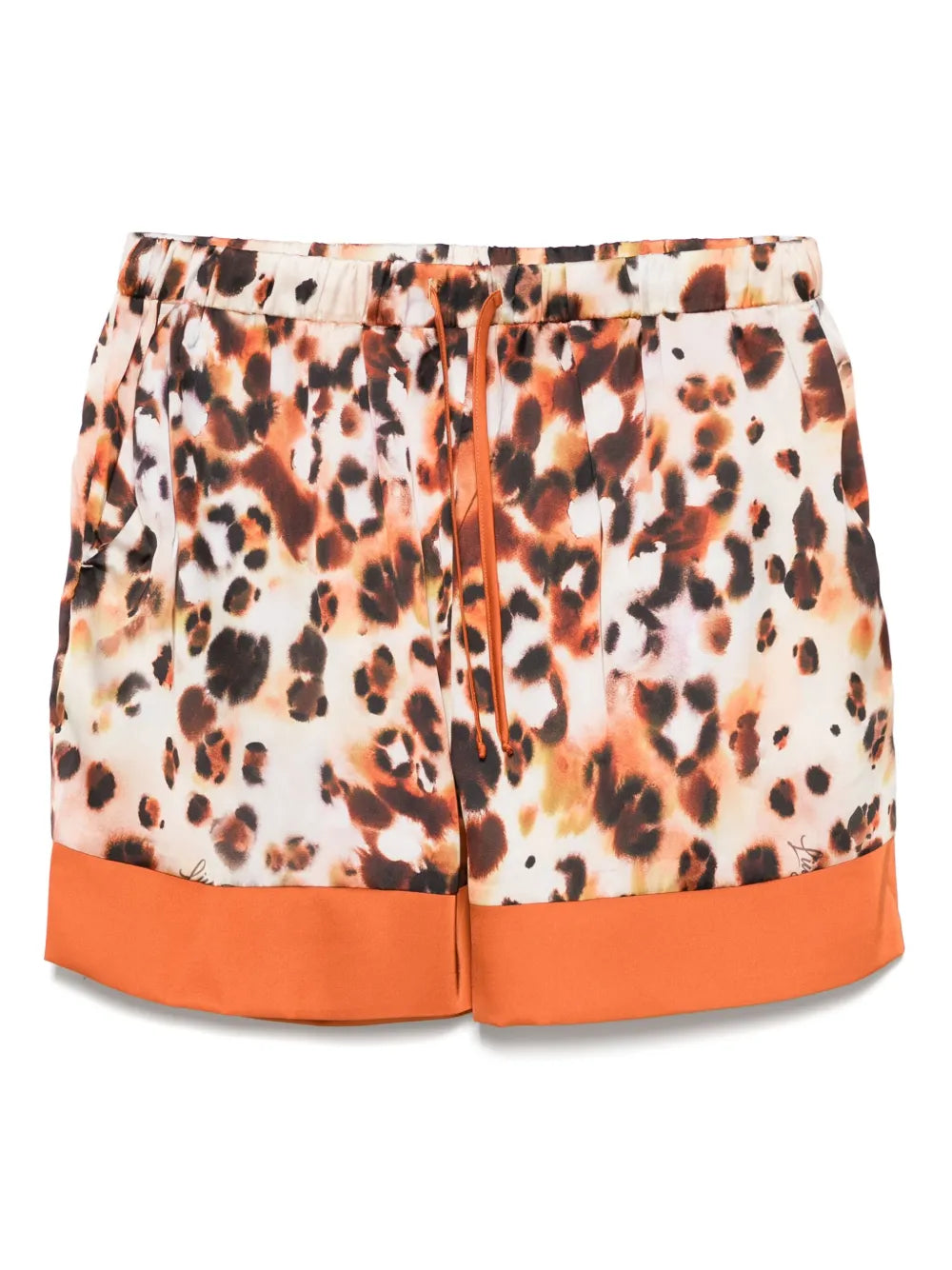 Printed Satin Shorts