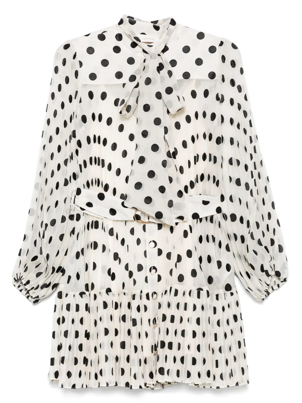 Pussy Bow Mini Dress