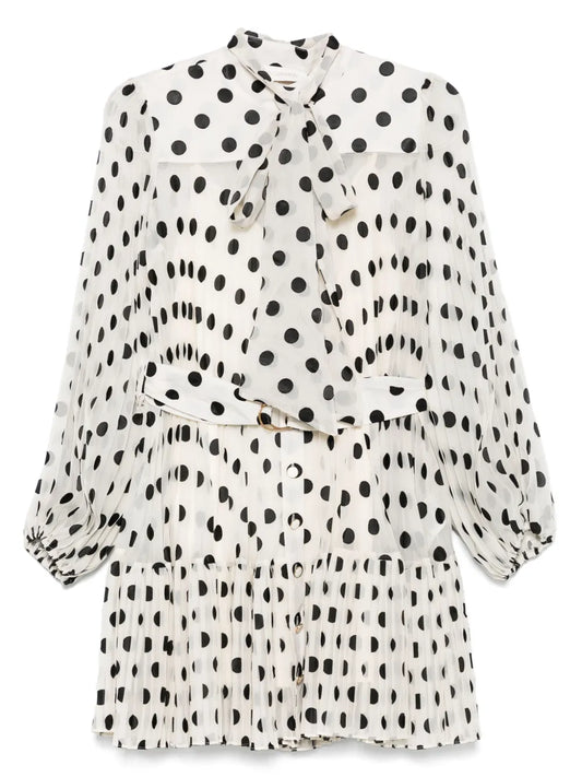 Pussy Bow Mini Dress