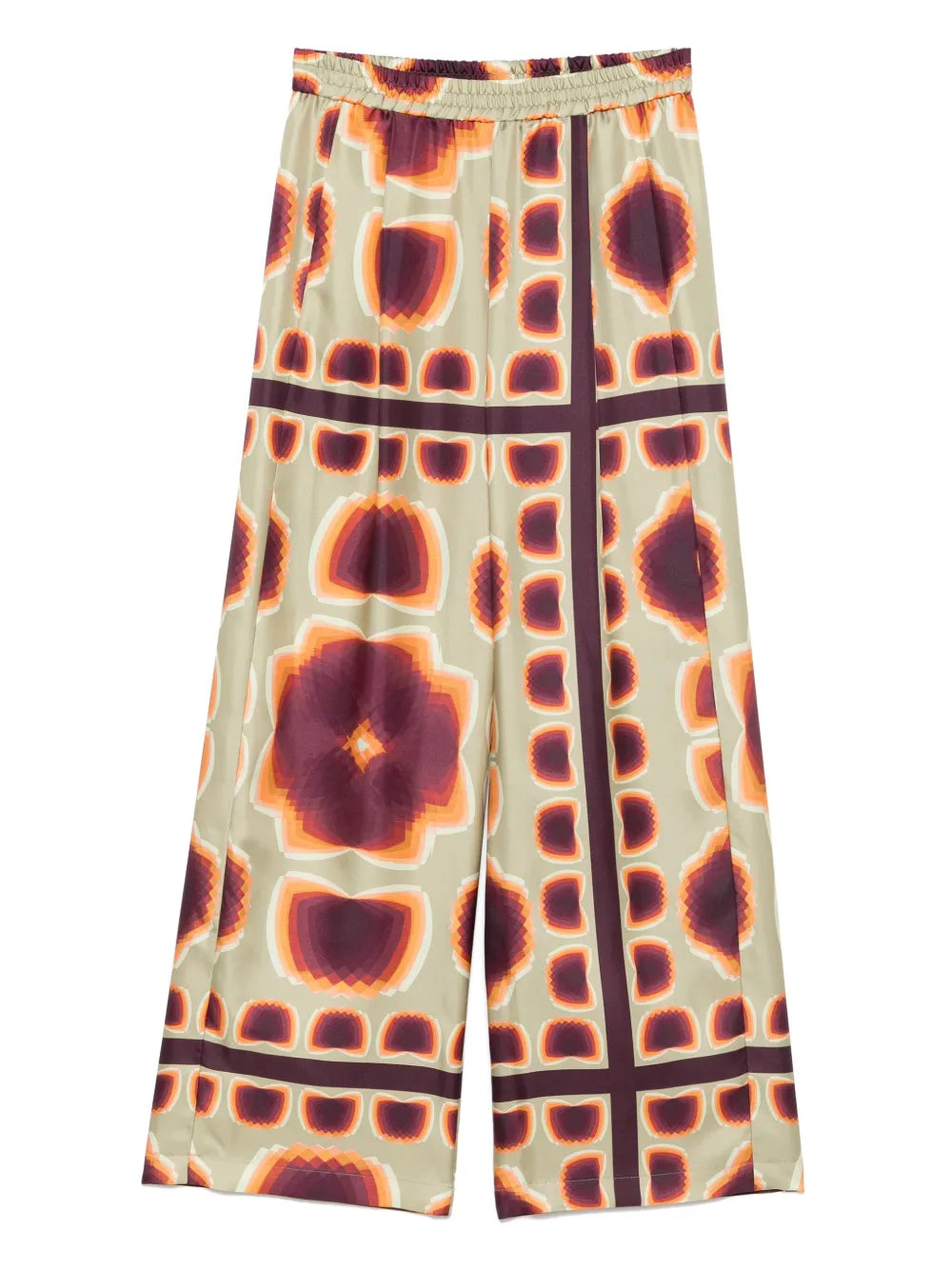 Graphic-Print Trousers