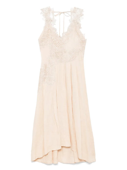 Lace-Detail Maxi Dress