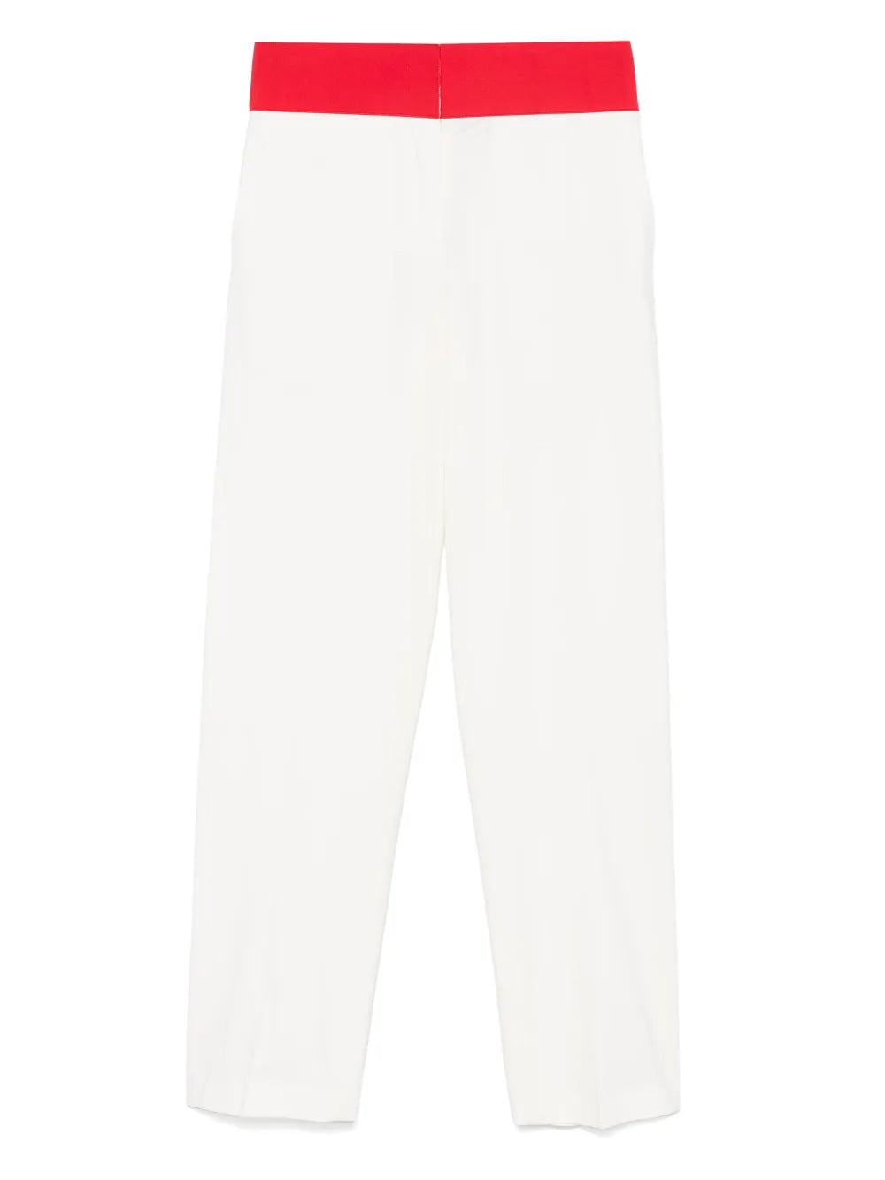 Contrast-Waistband Trousers