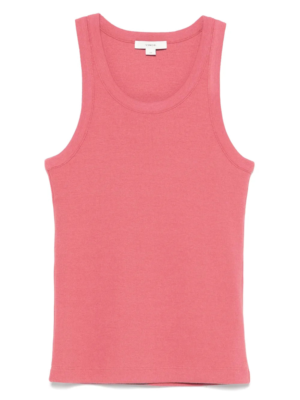 Ribbed Scoop-Neck Tank Top