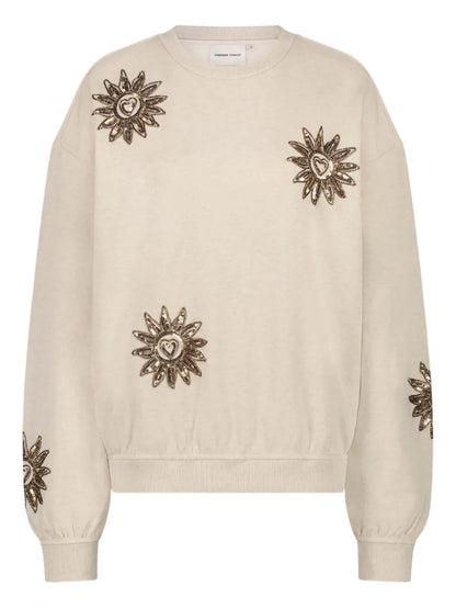 Archie Sequinned Sunflower Sweatshirt