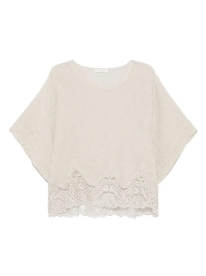 Lace-Detail Blouse