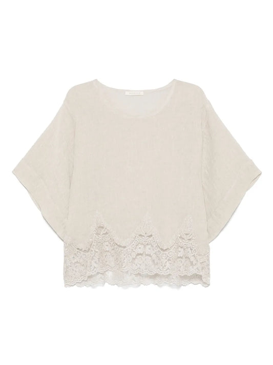 Lace-Detail Blouse