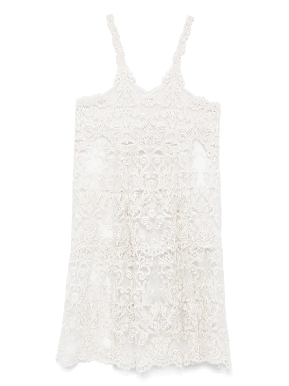Corded-Lace Midi Dress