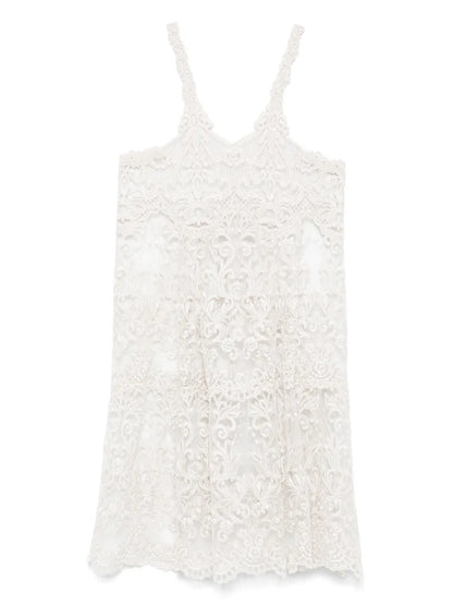 Corded-Lace Midi Dress