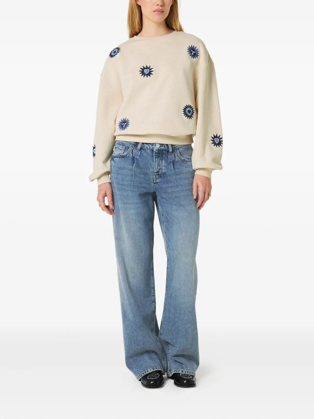 Embroidered-Design Sweatshirt