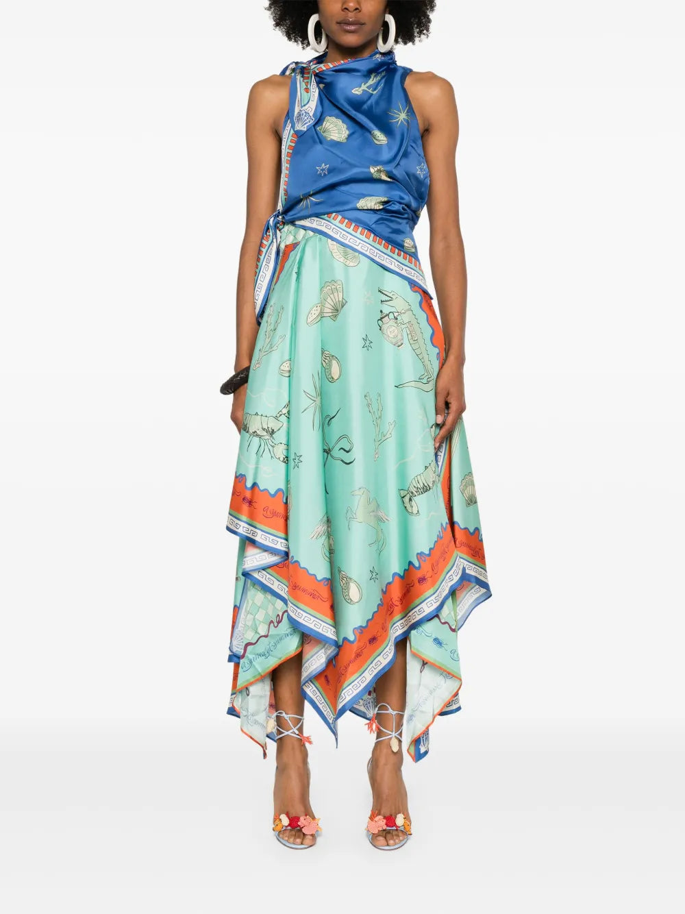 Surrealist Summer Scarf Dress