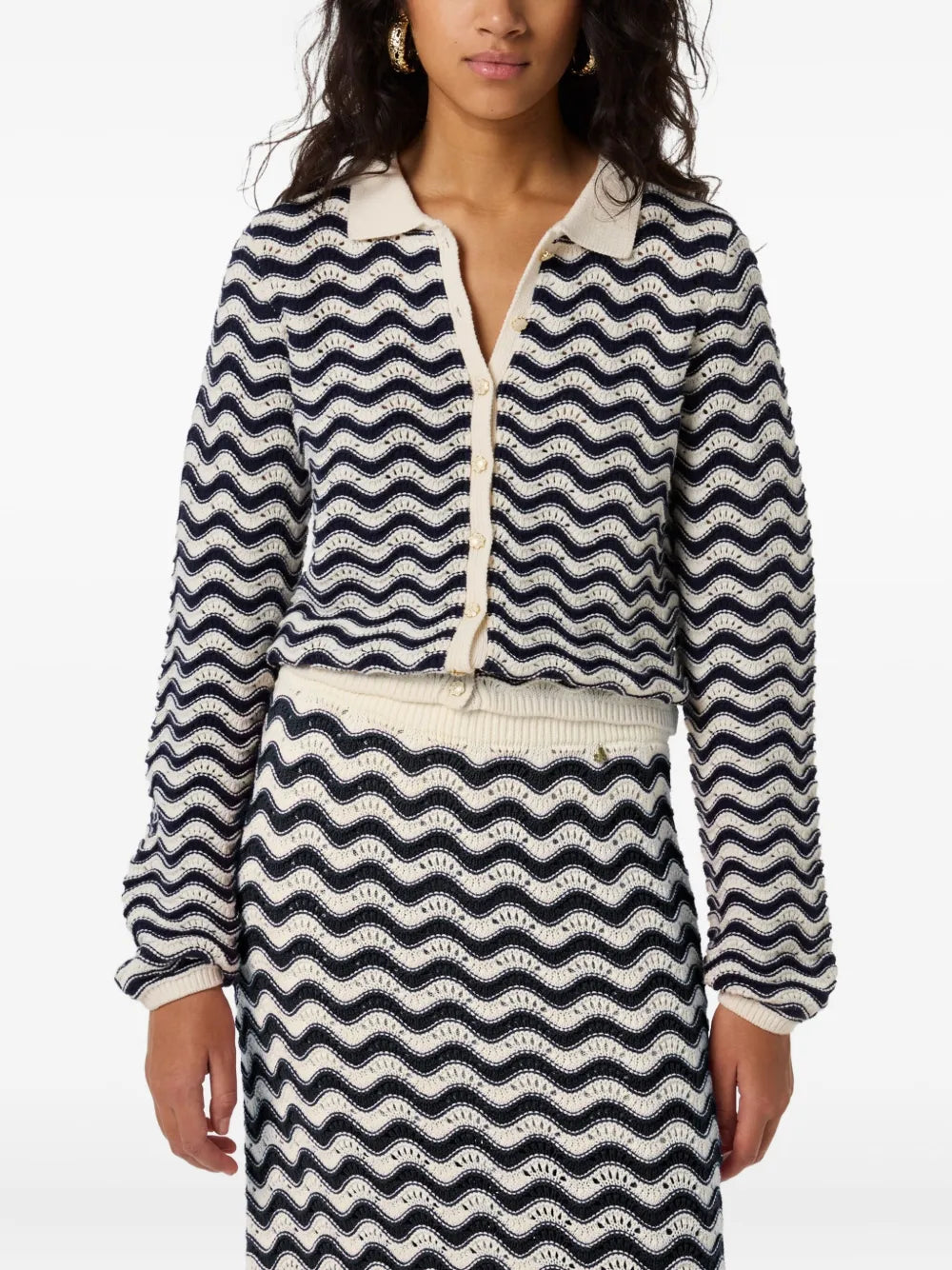 Caro Zigzag-Patterned Cardigan