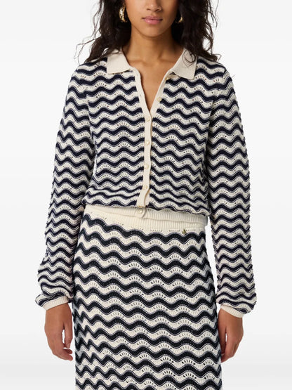 Caro Zigzag-Patterned Cardigan