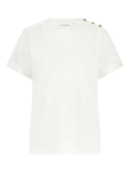 Button-Fastening T-Shirt