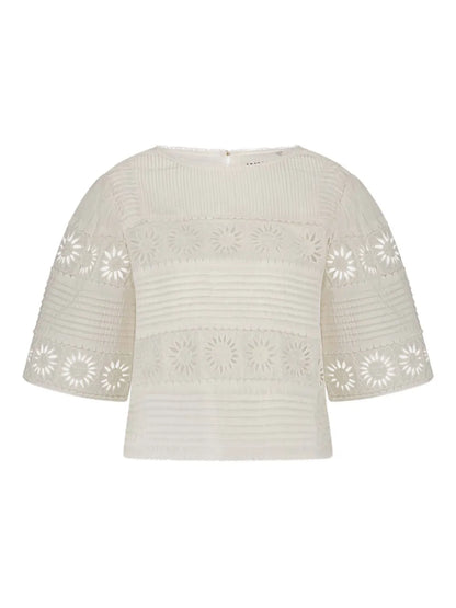 Sun Embroidered Top