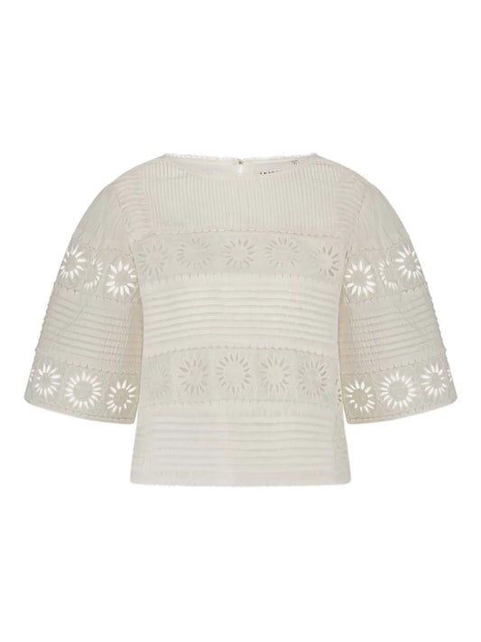 Sun Embroidered Top